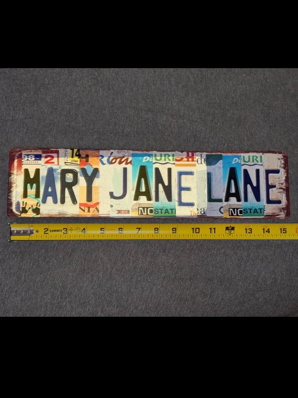 Mary Jane Lane Funny Metal Sign